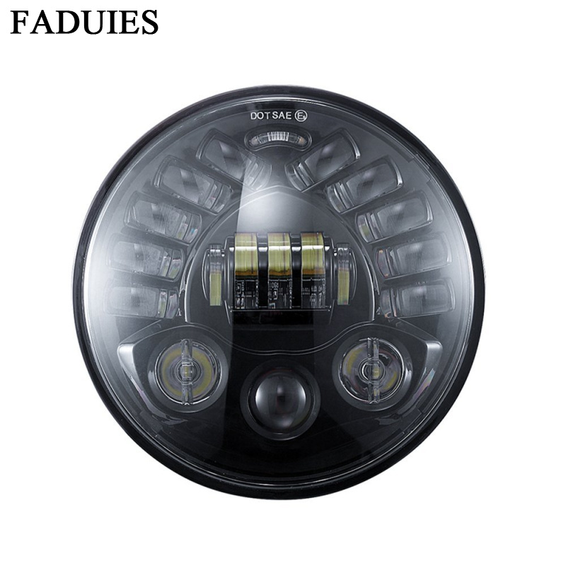 7inch Adaptive Round Motorcycl - Universal Motorcycle Led Headlight Projector ulasan dan harga