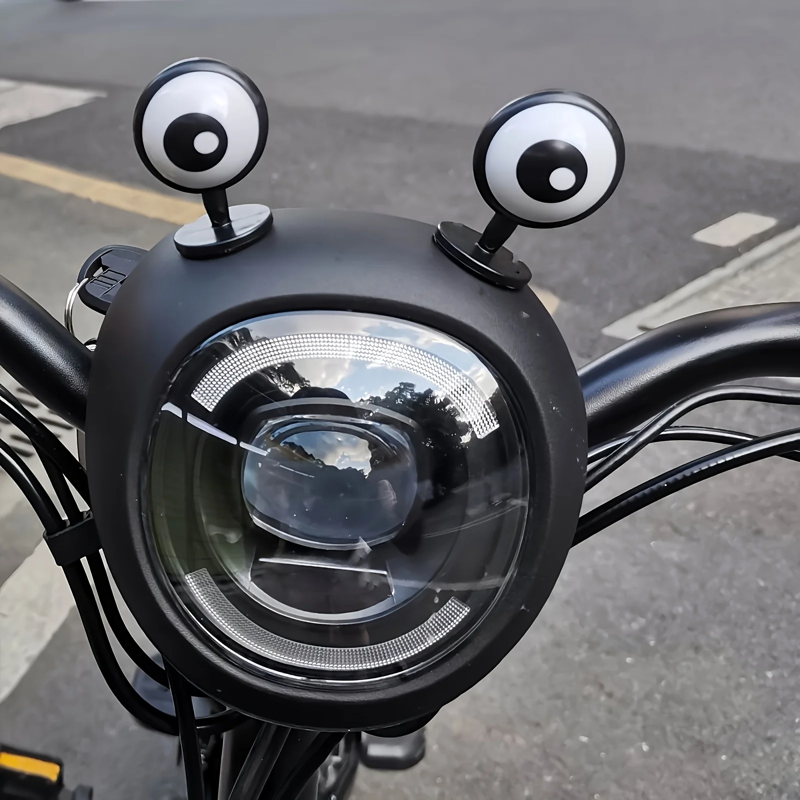 2Pcs Electric Bike Eye Decorat - Motorcycle Helmets ulasan dan harga