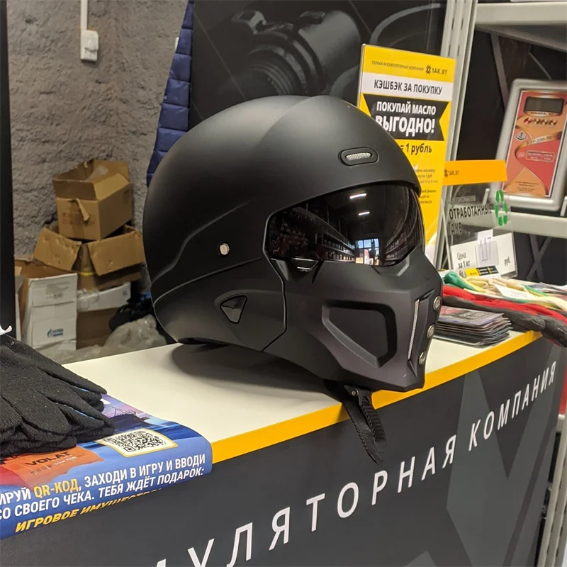 2026 New Scorpion Casco Retro  - Full Face Motorcycle Helmet With Bluetooth ulasan dan harga