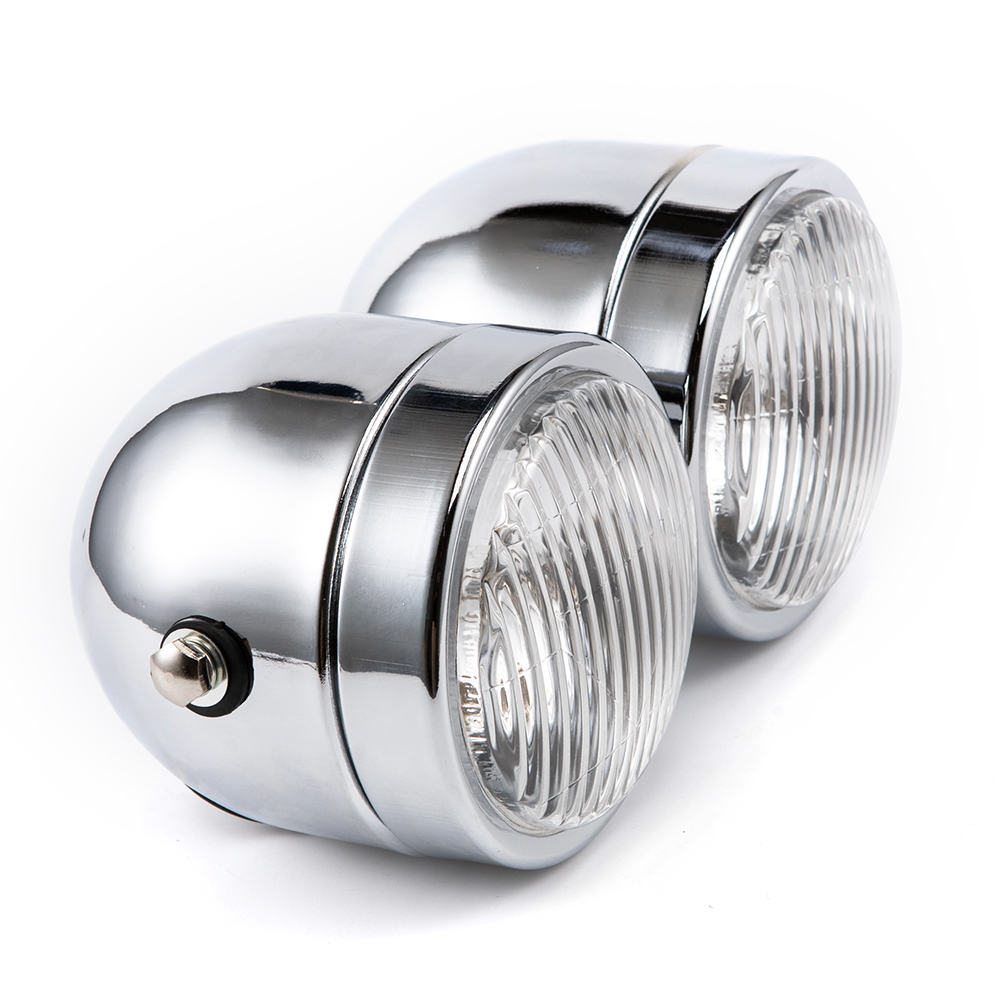Universal H4 Twin Headlight Mo - Universal Motorcycle Led Headlight Projector ulasan dan harga